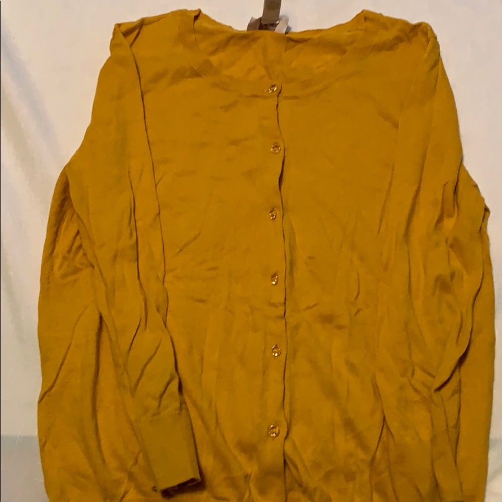 Marigold  color cardigan